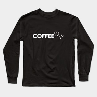 Coffee Heartbeat Shirt Long Sleeve T-Shirt